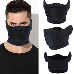 Men's Half Face Mask with Earmuffs for Winter Activities