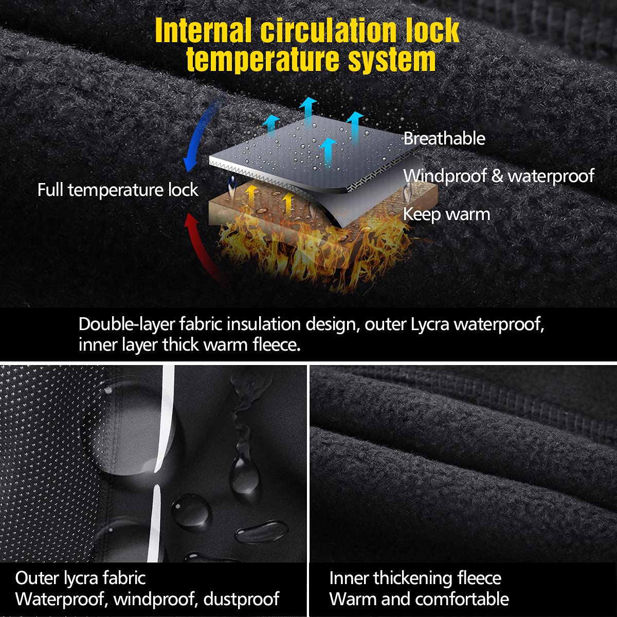 Thermal Fleece Balaclava Face Mask for Men