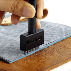 Circular Cut Hole DIY Leather Craft Punching Tool 5mm Spacing
