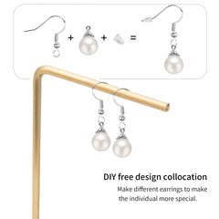 480PCS 925 Silver Ear Wires Fish Hooks Earring Kit with Earring Backs