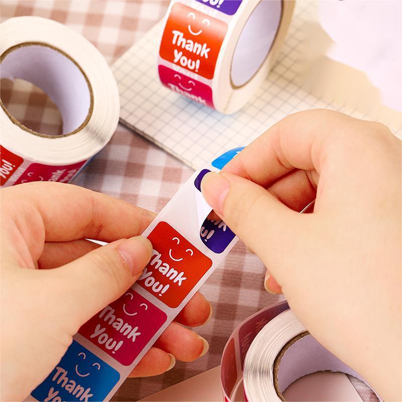 500pcs Thank You Sealing Sticker for Wedding Crafts