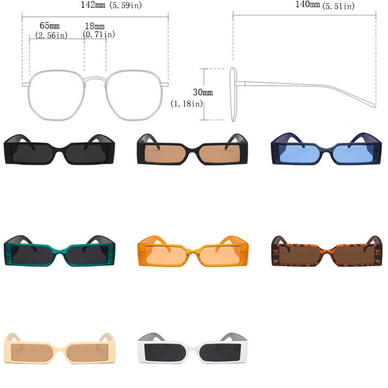 Cyberpunk Sunglasses Wide Legs Hip hop Sunglasses