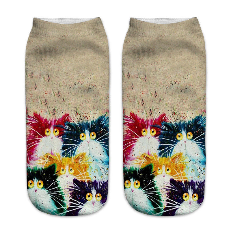 Geometric 3D Textured Ankle Socks Soft Lightweight Low Cut Women's Stockings