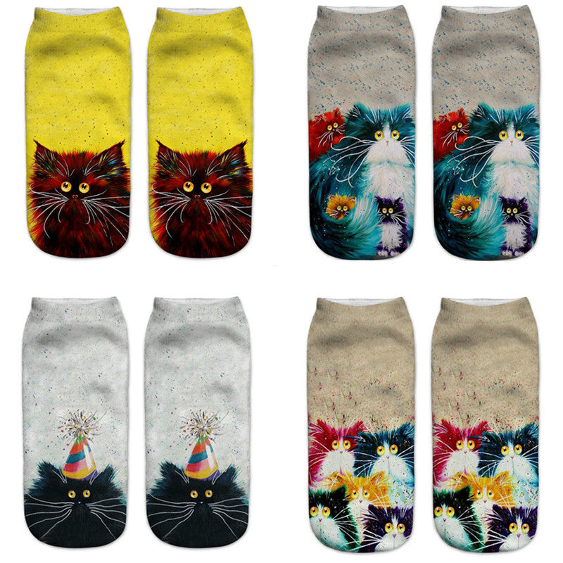 Geometric 3D Textured Ankle Socks Soft Lightweight Low Cut Women's Stockings