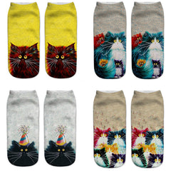 Geometric 3D Textured Ankle Socks Soft Lightweight Low Cut Women's Stockings