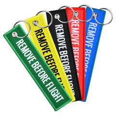 5pcs Remove Before Flight Keyring for Luggage