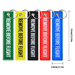 5pcs Remove Before Flight Keyring for Luggage