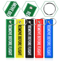 5pcs Remove Before Flight Keyring for Luggage