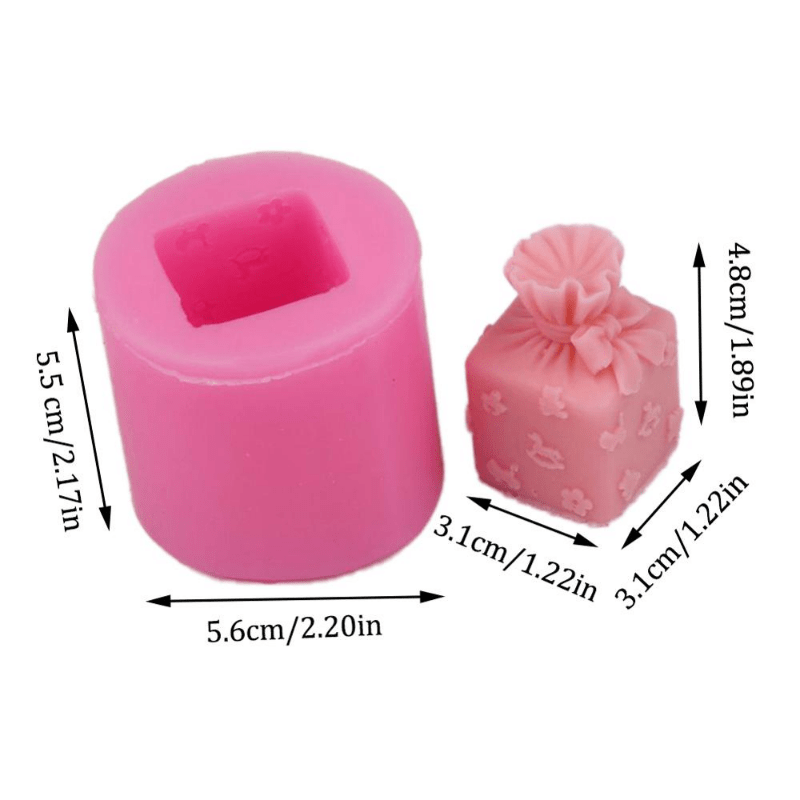Silicone Candle Mold DIY Christmas Box Soap Aroma Mold