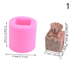 Silicone Candle Mold DIY Christmas Box Soap Aroma Mold