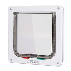 4 Way Locking Dog And Cat Flap Door - Secure Access For Pets