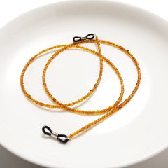 Men's Amber Beaded Glasses Chain
