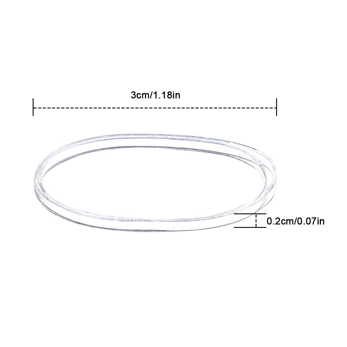 2000 Clear Elastic Hair Ties Mini Hair Rubber Bands Soft Hair Accessories