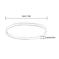 2000 Clear Elastic Hair Ties Mini Hair Rubber Bands Soft Hair Accessories