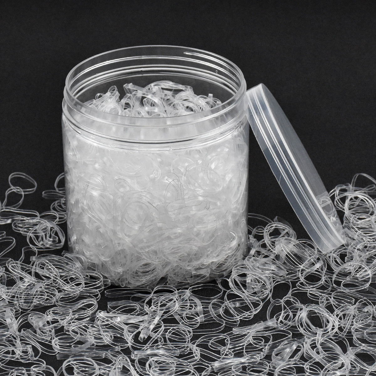 2000 Clear Elastic Hair Ties Mini Hair Rubber Bands Soft Hair Accessories