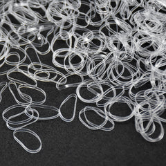 2000 Clear Elastic Hair Ties Mini Hair Rubber Bands Soft Hair Accessories