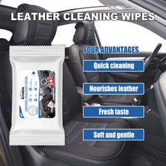 Car Leather Cleaning Wipes Seat Interior Washing Remove Stains Wet Towel