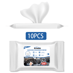 Car Leather Cleaning Wipes Seat Interior Washing Remove Stains Wet Towel