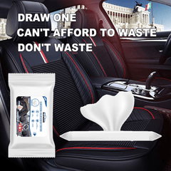 Car Leather Cleaning Wipes Seat Interior Washing Remove Stains Wet Towel