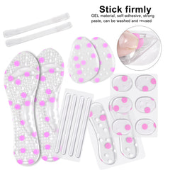 High Heel Pads Heel Cushion Anti Slip Gel Insoles Silicone Shoe Pad Women