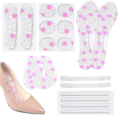 High Heel Pads Heel Cushion Anti Slip Gel Insoles Silicone Shoe Pad Women