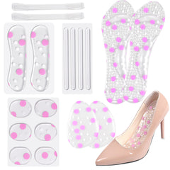 High Heel Pads Heel Cushion Anti Slip Gel Insoles Silicone Shoe Pad Women