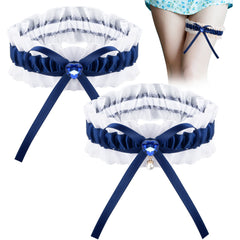 Royal Style Lace Garter with Bow & Heart Decor, Wedding Accessories