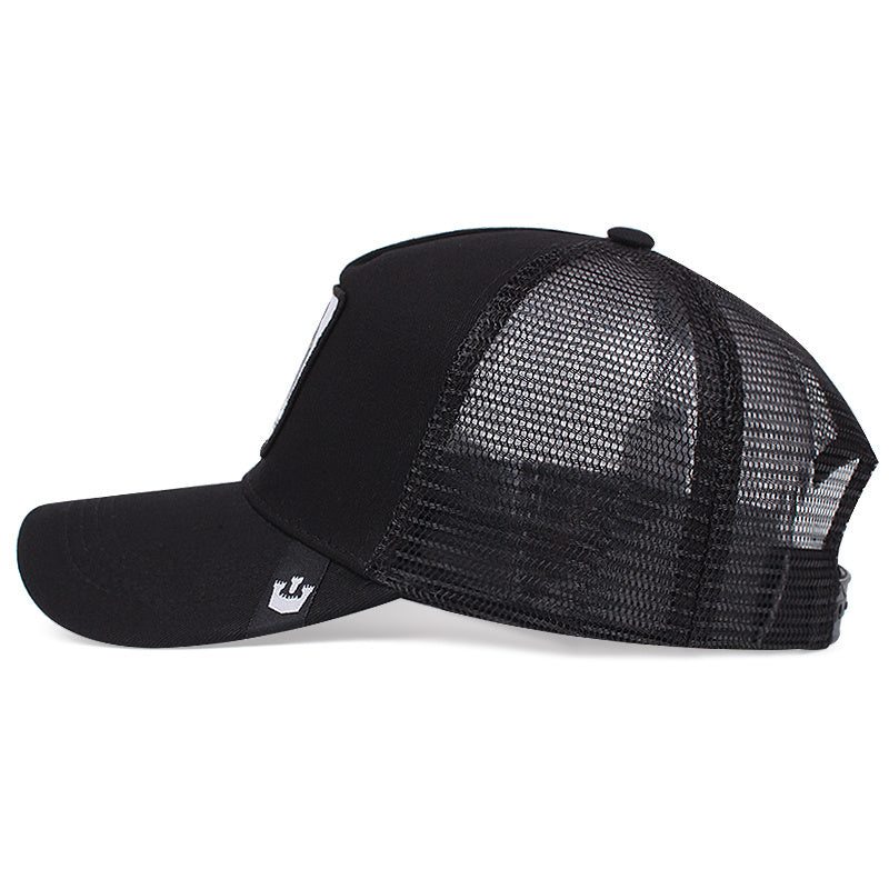 Animal Pattern Patch Baseball Cap Mesh Trucker Hat
