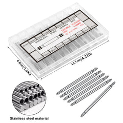 180Pcs Watch Strap Pins Spring Bar Steel Watch Band Pins Various Sizes