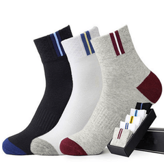 Men's Half Crew Socks Breathable Comfortable Stockings For Daily Wear & Sports