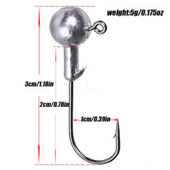 30 Soft Fishing Lures Worm Baits Freshwater Saltwater Lifelike Increased Bites