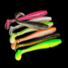 30 Soft Fishing Lures Worm Baits Freshwater Saltwater Lifelike Increased Bites