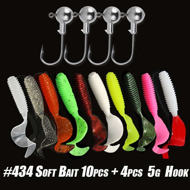 30 Soft Fishing Lures Worm Baits Freshwater Saltwater Lifelike Increased Bites