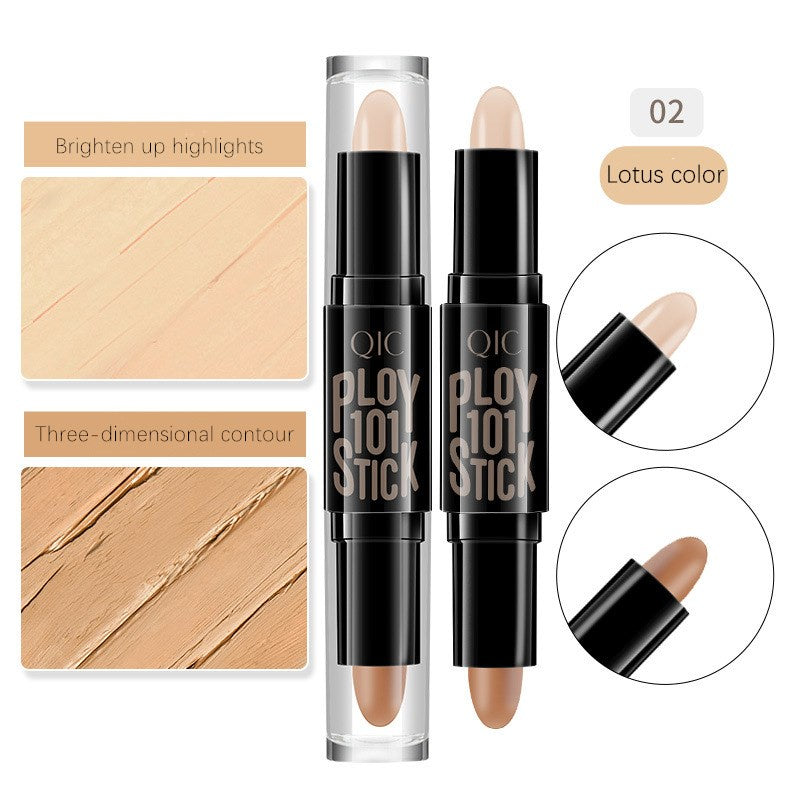 Double Headed Concealer Stick for Highlight Contour and Bronze