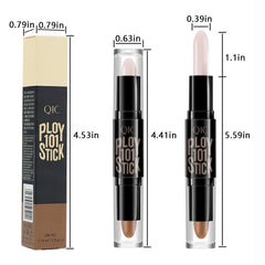 Double Headed Concealer Stick for Highlight Contour and Bronze