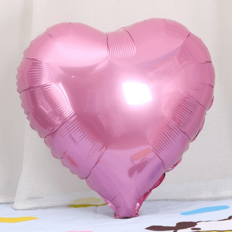 10pcs 18 Inch Silver Pink Aluminum Film Love Balloons for Gift/Party