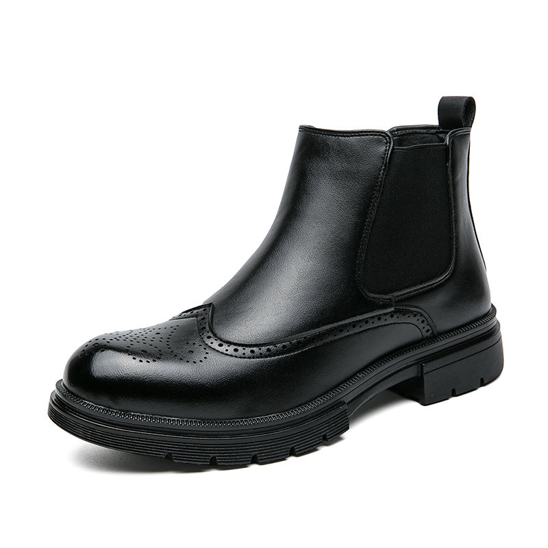 Men's Round Toe Chelsea Dress Boots