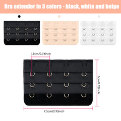 10pcs Bra Strap Extenders Elastic Buckle Women's Lingerie Accessories