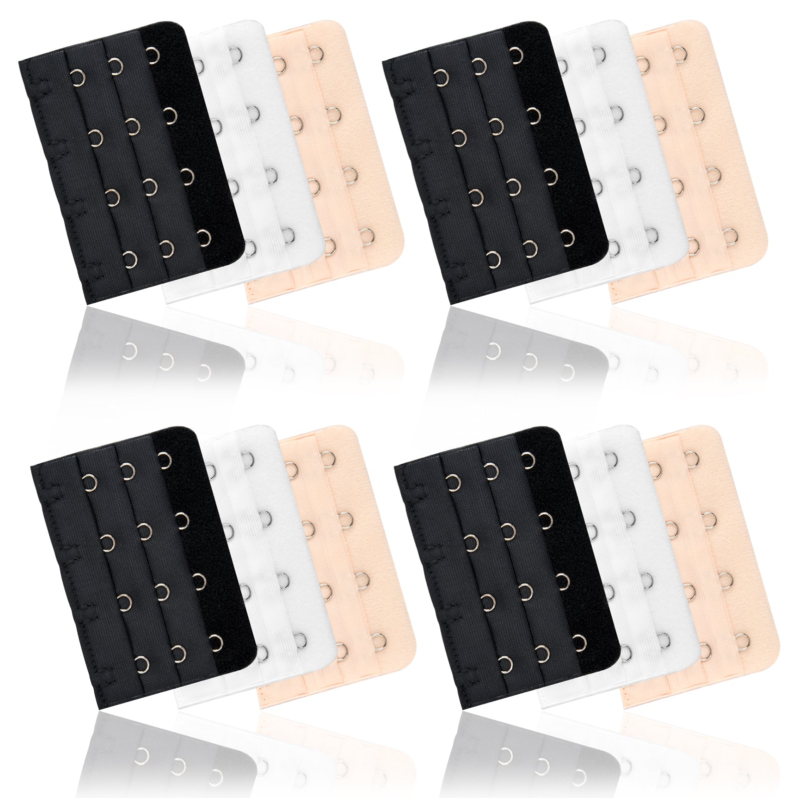 10pcs Bra Strap Extenders Elastic Buckle Women's Lingerie Accessories