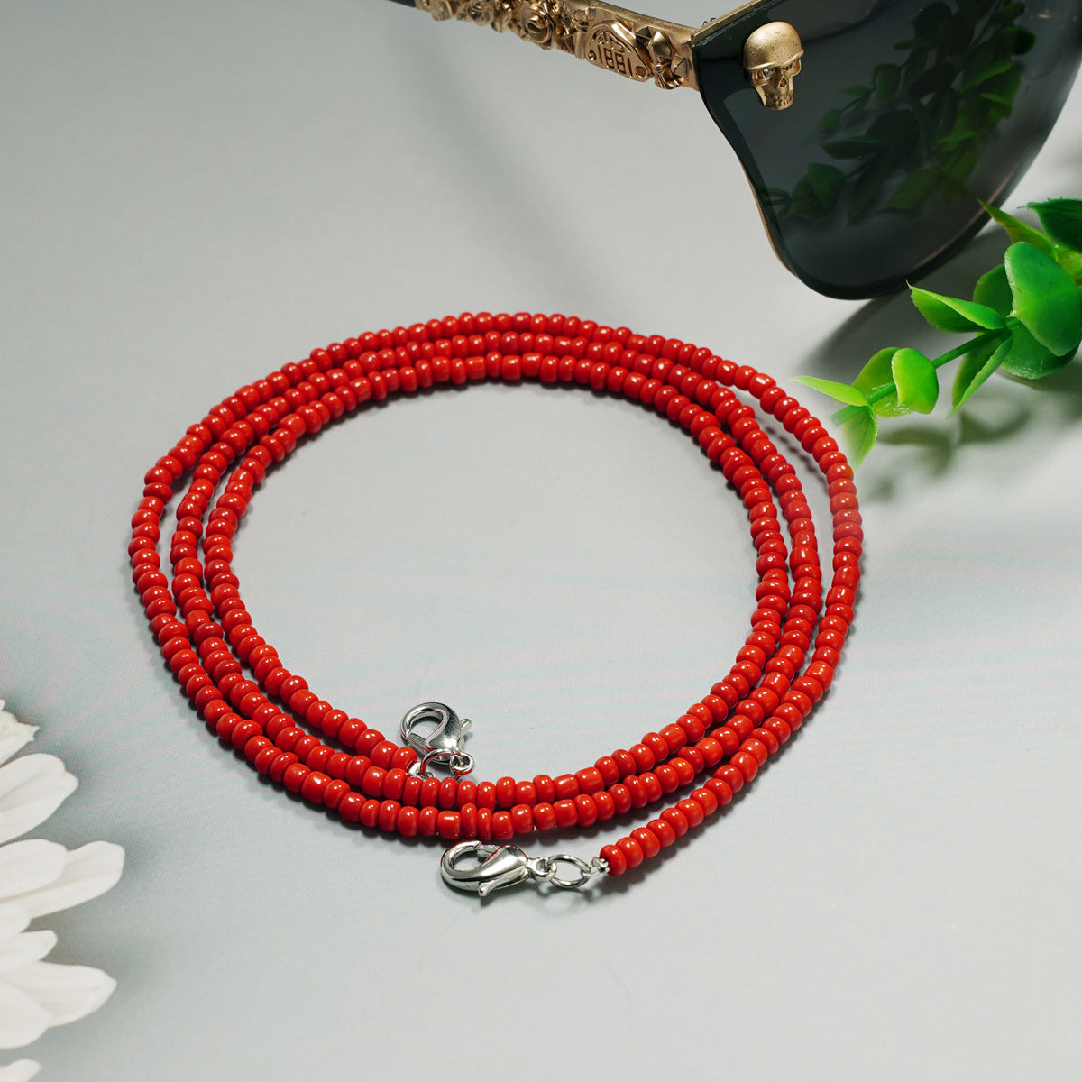 Colorful Rice Beads Glasses Chain Mask Rope Lanyard