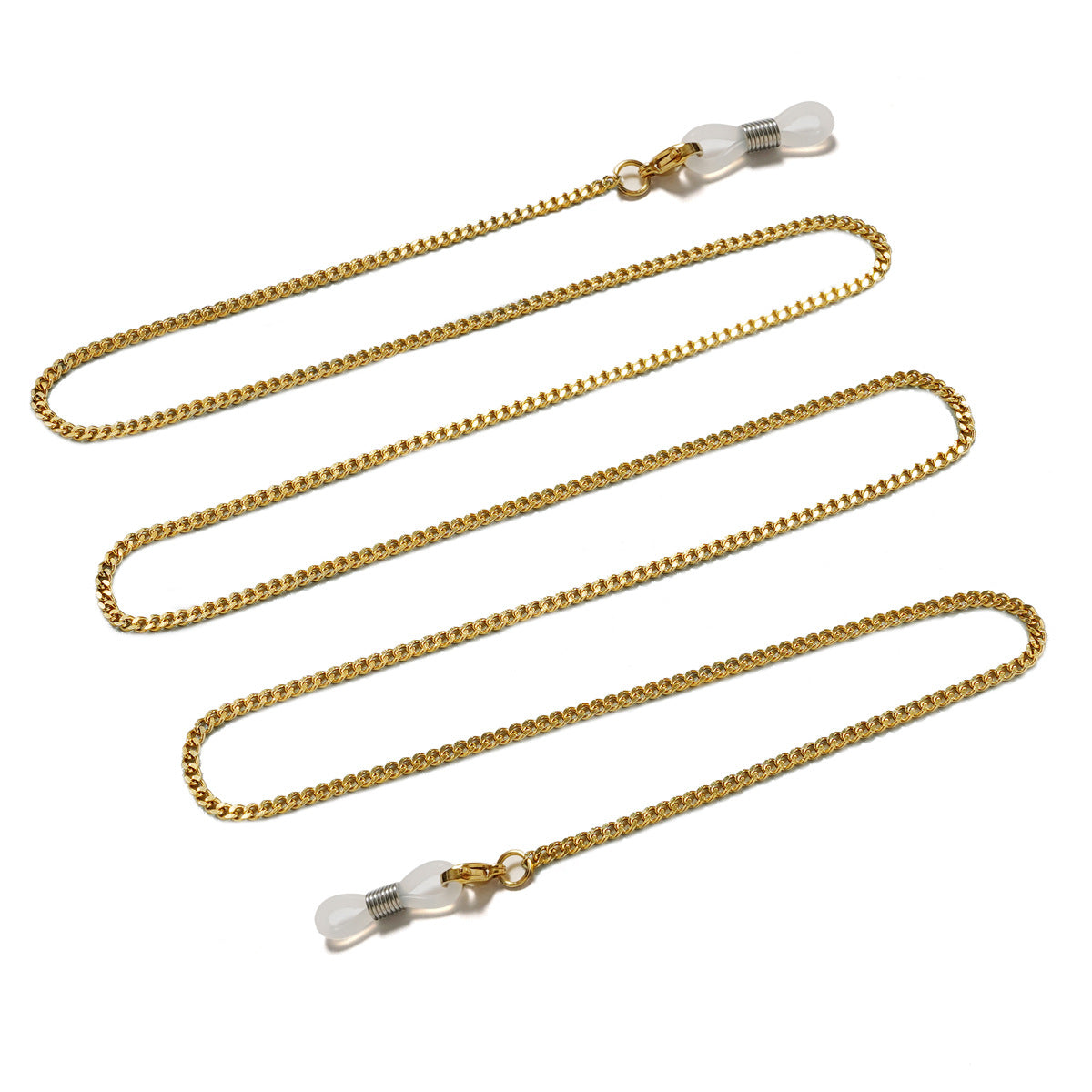 24K Vacuum Electroplated Glasses Chain Titanium Steel Glasses Halter