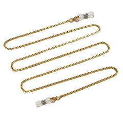 24K Vacuum Electroplated Glasses Chain Titanium Steel Glasses Halter