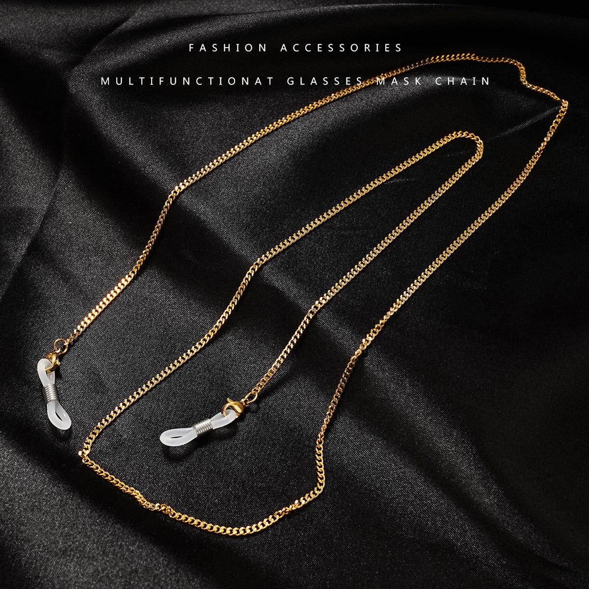 24K Vacuum Electroplated Glasses Chain Titanium Steel Glasses Halter