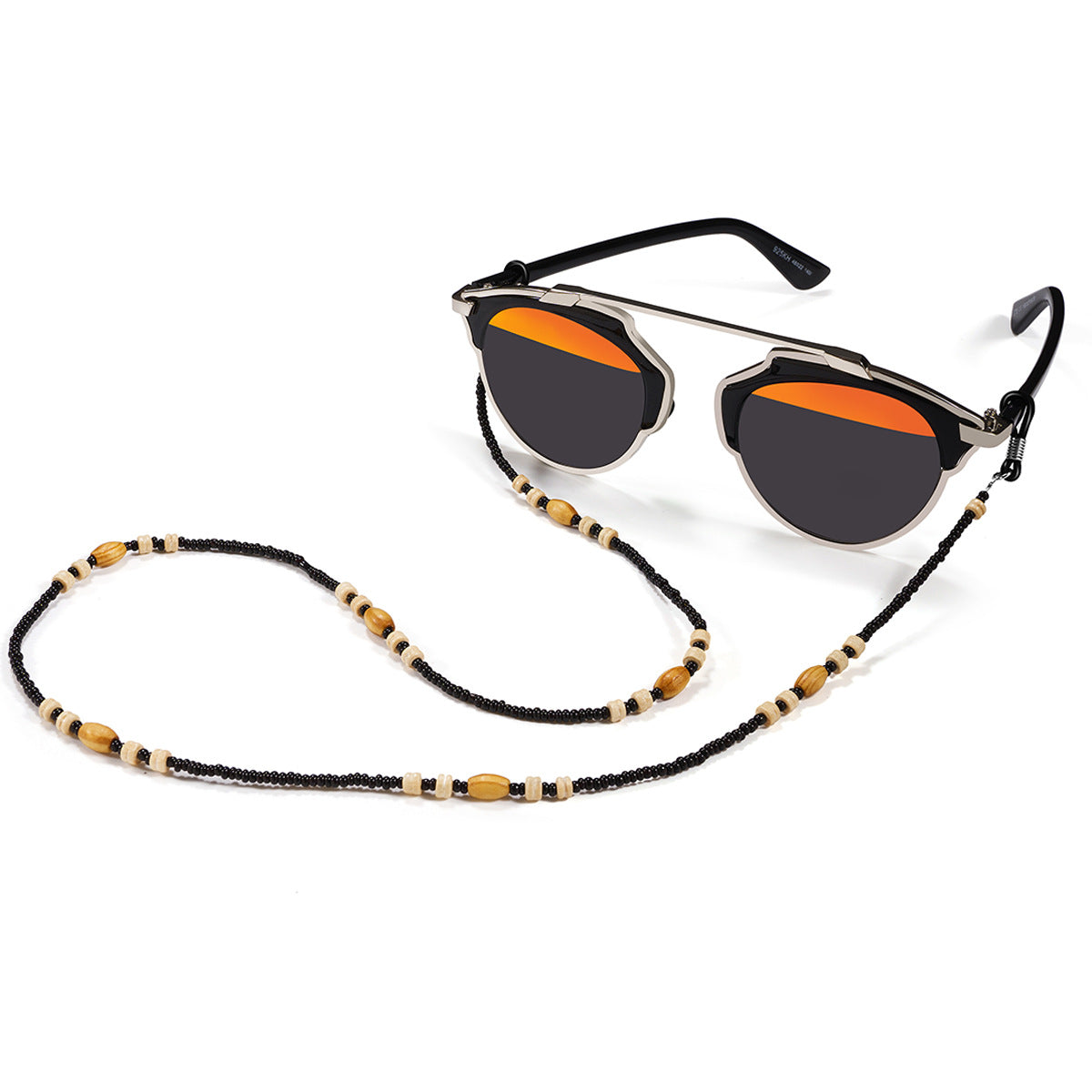 Wooden Beads Glasses Chain Retro Glasses Lanyard