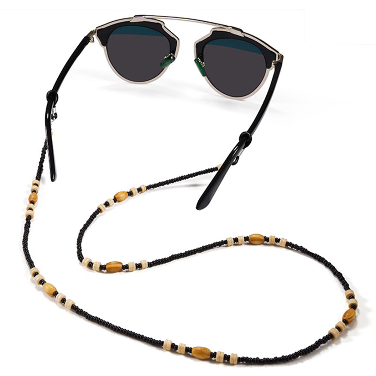 Wooden Beads Glasses Chain Retro Glasses Lanyard