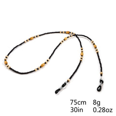 Wooden Beads Glasses Chain Retro Glasses Lanyard