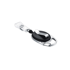 Nylon Drawstring Retractable Keychain ID Buckle