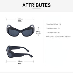 Steampunk Y2K Sunglasses Cycling Sports Sunglasses