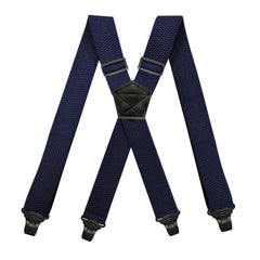 Airport Friendly Suspenders For Men 1.5 inch Wide X-back