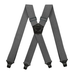 Airport Friendly Suspenders For Men 1.5 inch Wide X-back